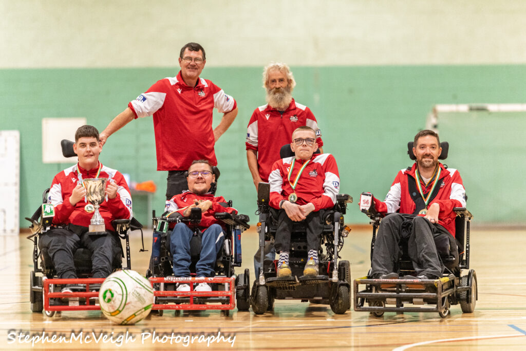 Heroes Cork and coaches celebrating AIPF Shield win
